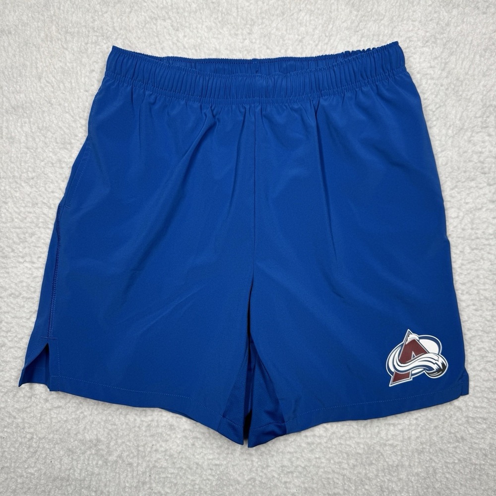 Colorado Avalanche Authentic Pro Tech Shorts by Fanatics Blue Men's Size Small - Picture 1 of 10